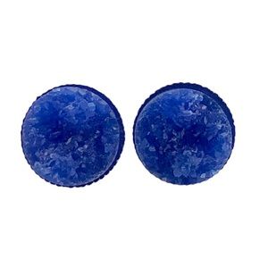 3 for 15🎀 chunky blue Drusy style earrings
